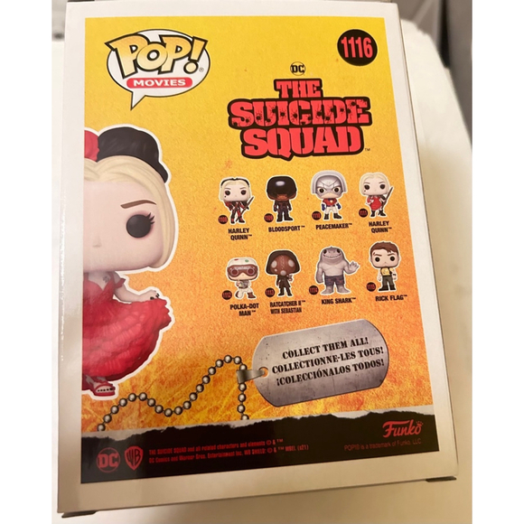 Funko Pop Movies The Suicide Squad Harley Quinn Red Black One Size 1116 - Picture 3 of 3
